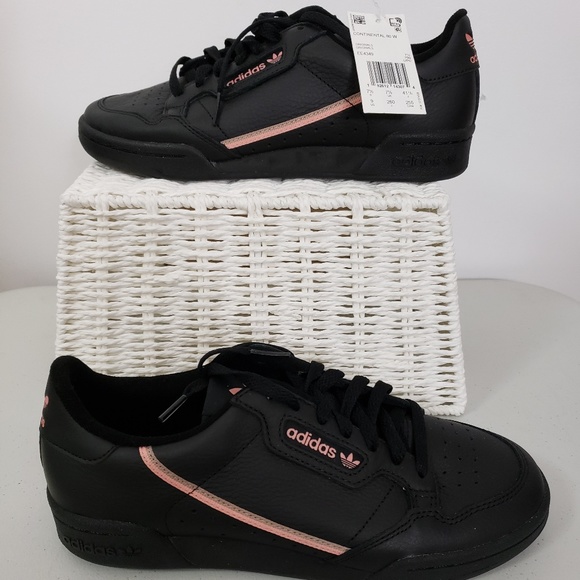 adidas continental 80 black pink